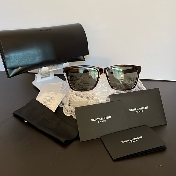 Saint Laurent Other - Saint Laurent Sunglasses w/ papers, Cloth, Case & Guarantee of authenticity.